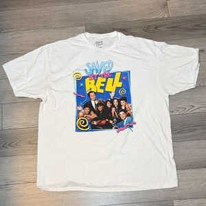 Saved by the Bell Classic Retro T-Shirt White Size XXL Tee